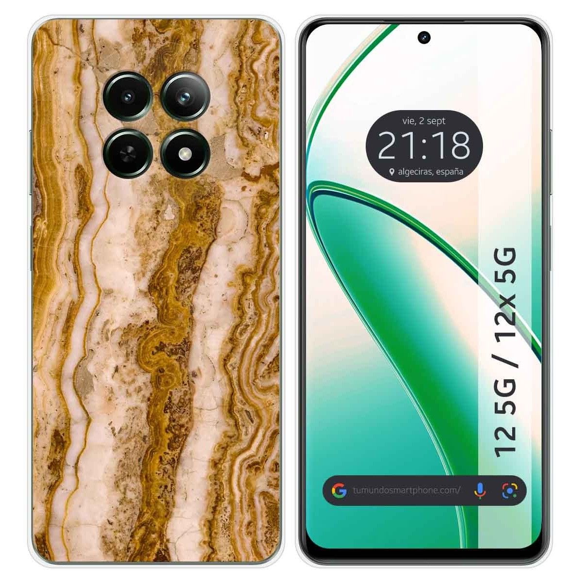 Funda Silicona para Realme 12 5G / 12x 5G diseño Mármol 10 Dibujos