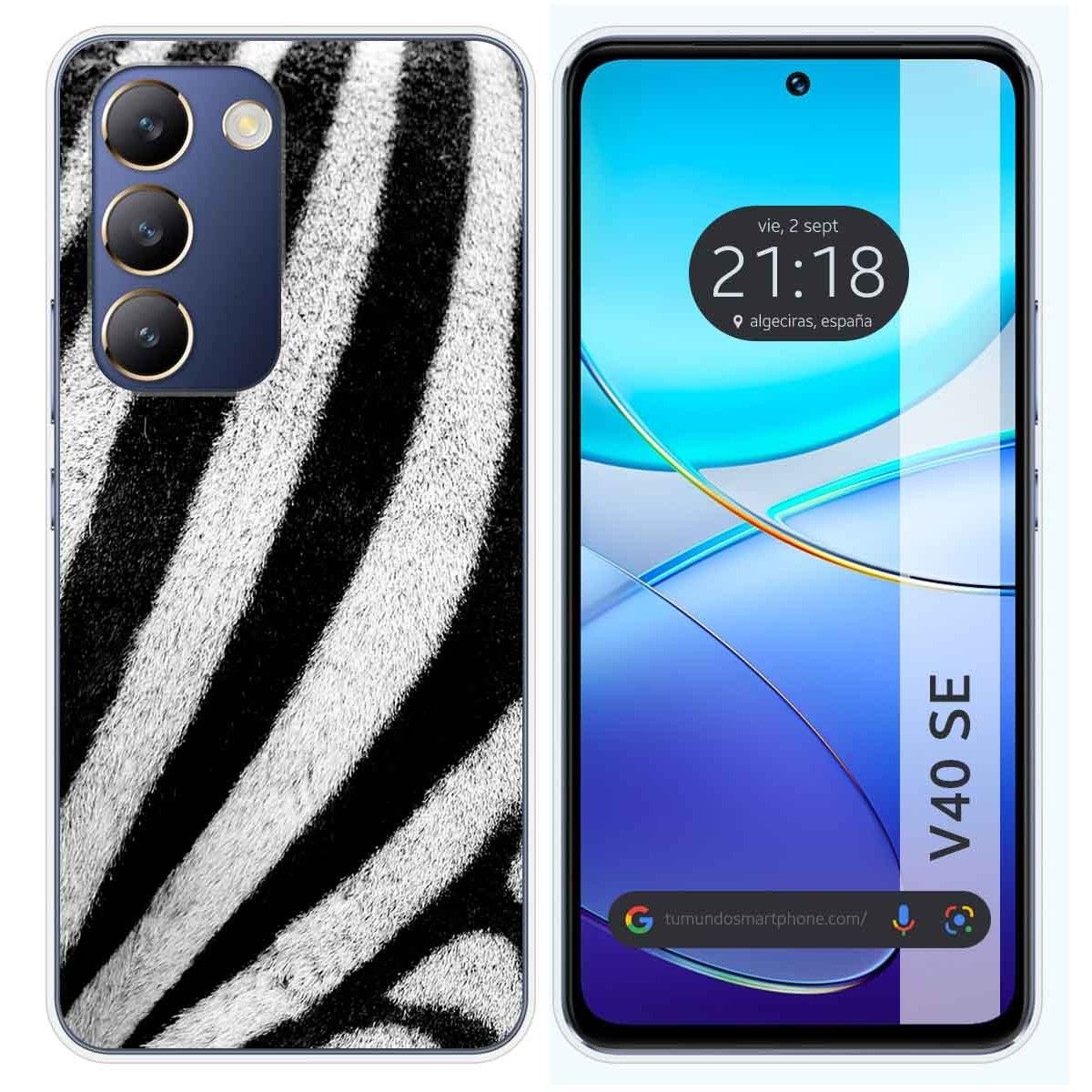 Funda Silicona para Vivo V40 SE 5G diseño Animal 02 Dibujos