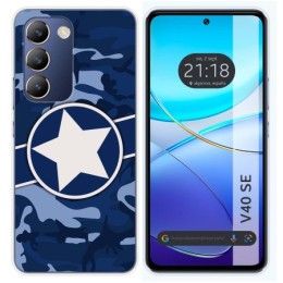 Funda Silicona para Vivo V40 SE 5G diseño Camuflaje 03 Dibujos