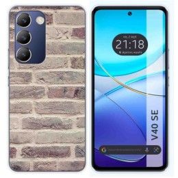 Funda Silicona para Vivo V40 SE 5G diseño Ladrillo 01 Dibujos