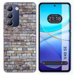 Funda Silicona para Vivo V40 SE 5G diseño Ladrillo 02 Dibujos