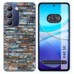 Funda Silicona para Vivo V40 SE 5G diseño Ladrillo 05 Dibujos