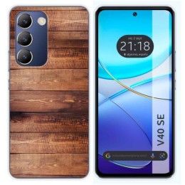 Funda Silicona para Vivo V40 SE 5G diseño Madera 02 Dibujos