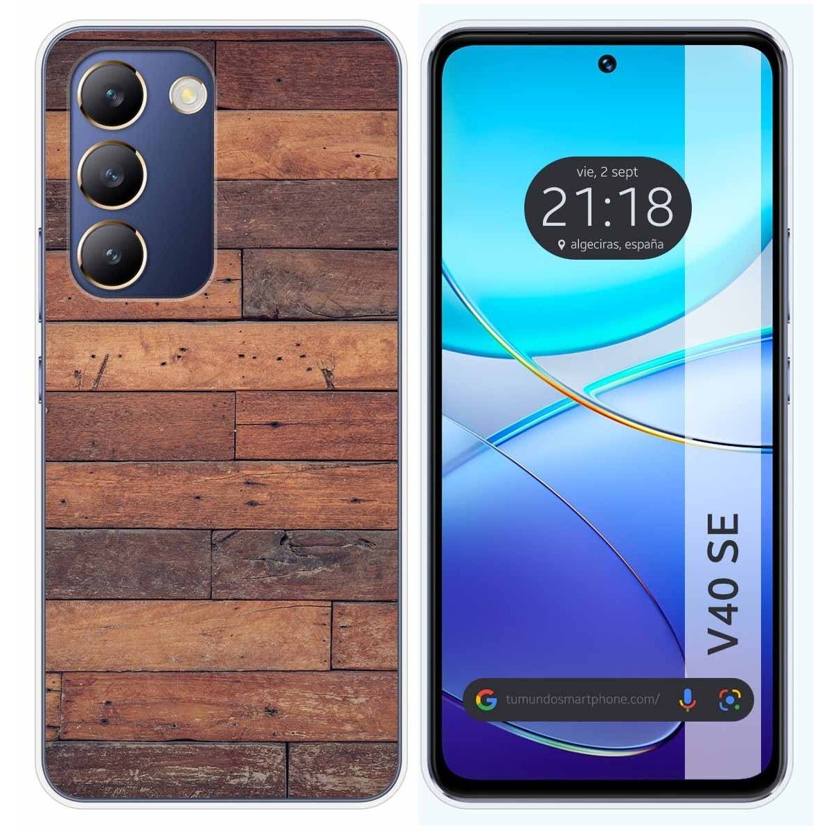 Funda Silicona para Vivo V40 SE 5G diseño Madera 03 Dibujos