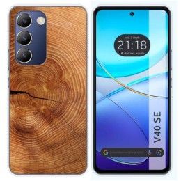 Funda Silicona para Vivo V40 SE 5G diseño Madera 04 Dibujos