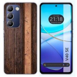 Funda Silicona para Vivo V40 SE 5G diseño Madera 05 Dibujos