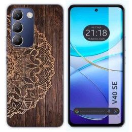 Funda Silicona para Vivo V40 SE 5G diseño Madera 06 Dibujos