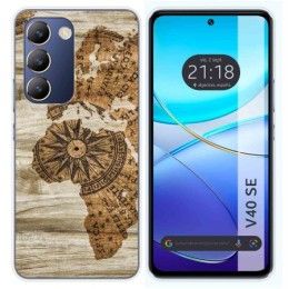 Funda Silicona para Vivo V40 SE 5G diseño Madera 07 Dibujos