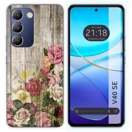 Funda Silicona para Vivo V40 SE 5G diseño Madera 08 Dibujos