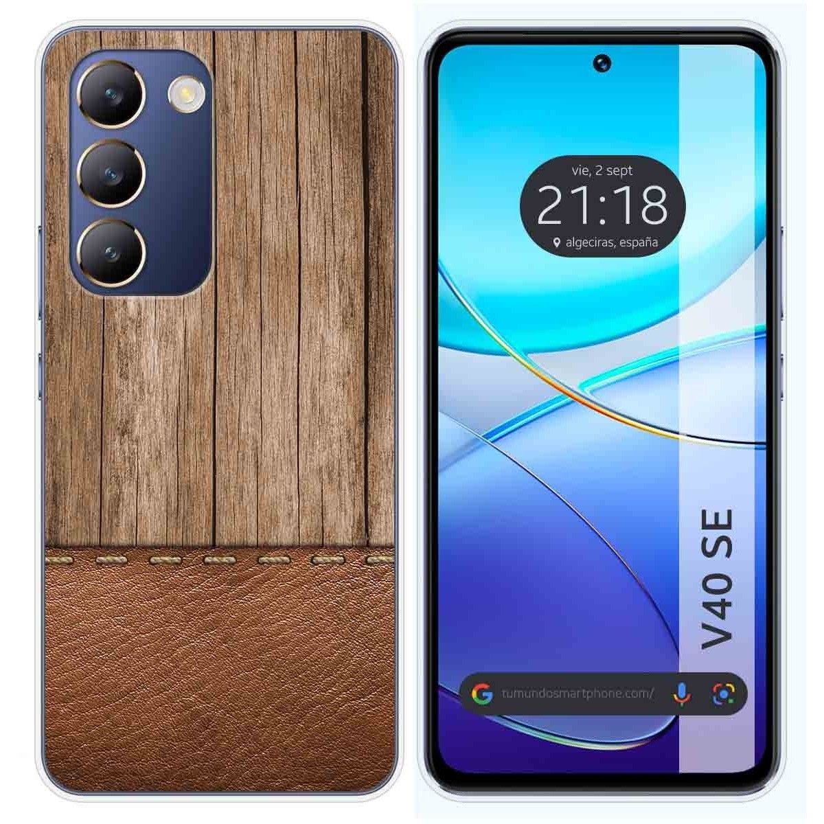 Funda Silicona para Vivo V40 SE 5G diseño Madera 09 Dibujos