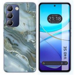 Funda Silicona para Vivo V40 SE 5G diseño Mármol 09 Dibujos