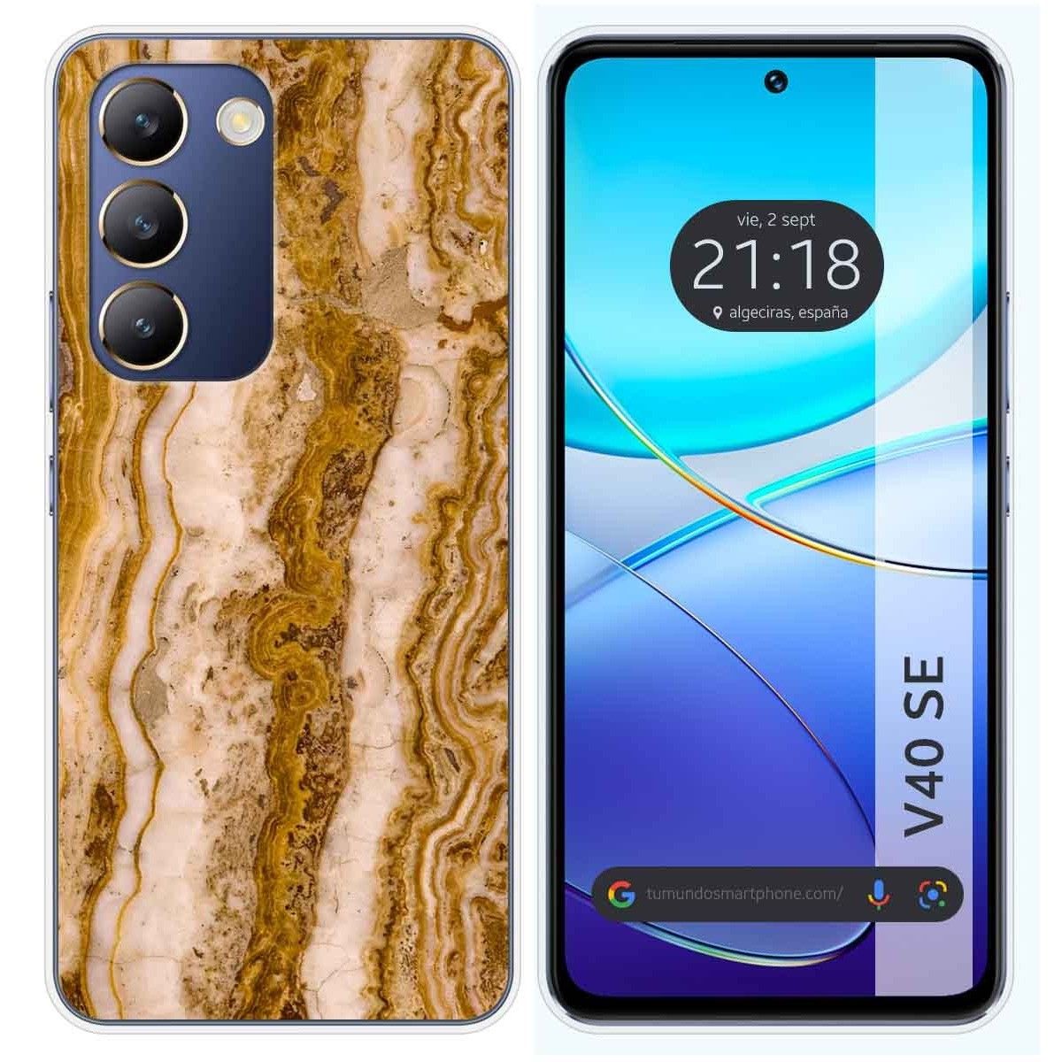 Funda Silicona para Vivo V40 SE 5G diseño Mármol 10 Dibujos