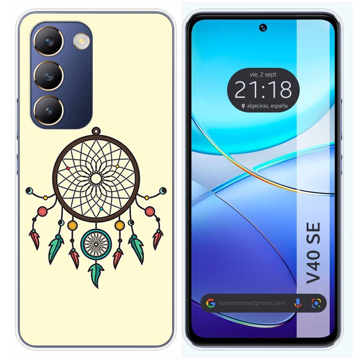 Funda Silicona para Vivo V40 SE 5G diseño Atrapasueños Dibujos