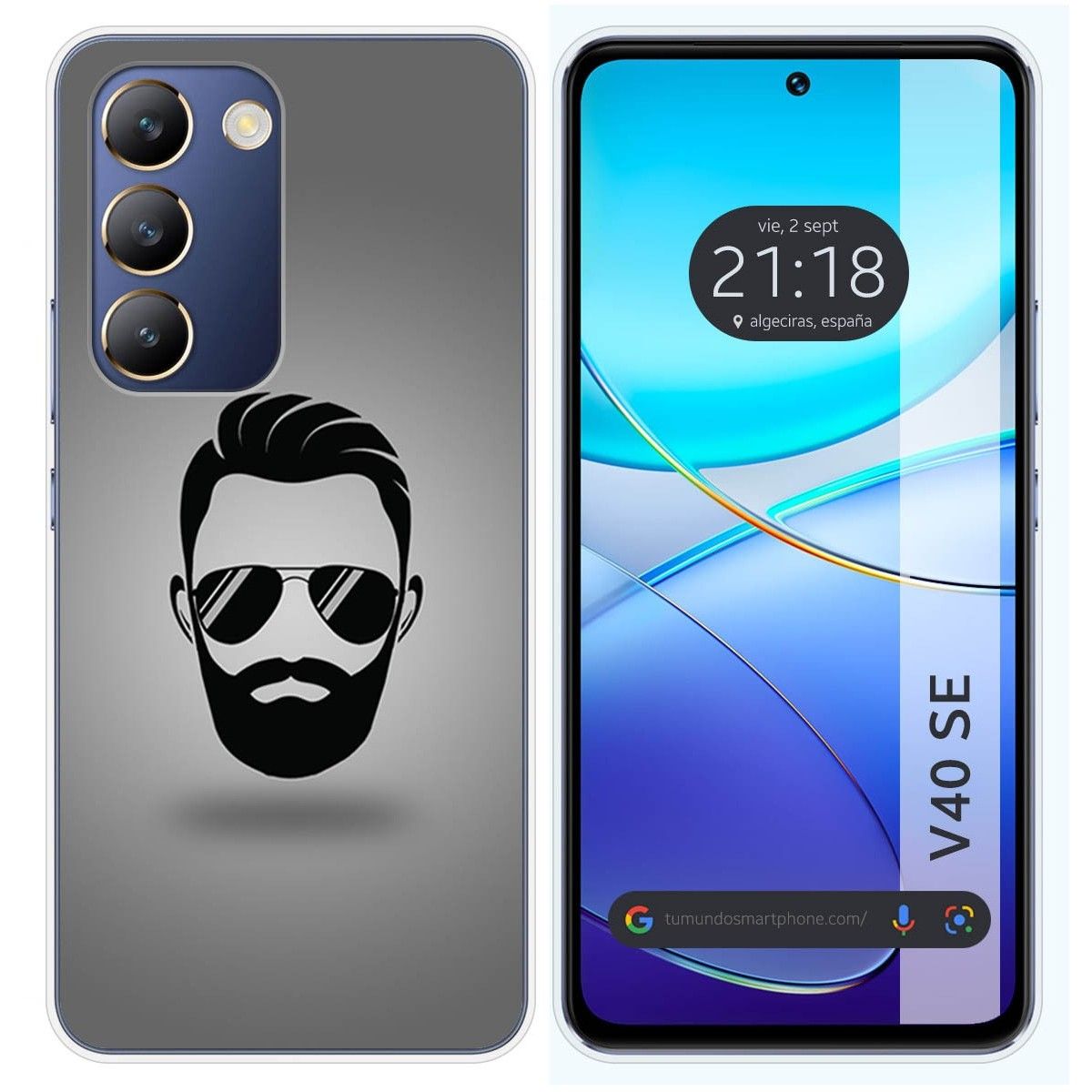 Funda Silicona para Vivo V40 SE 5G diseño Barba Dibujos