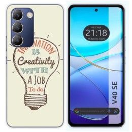 Funda Silicona para Vivo V40 SE 5G diseño Creativity Dibujos