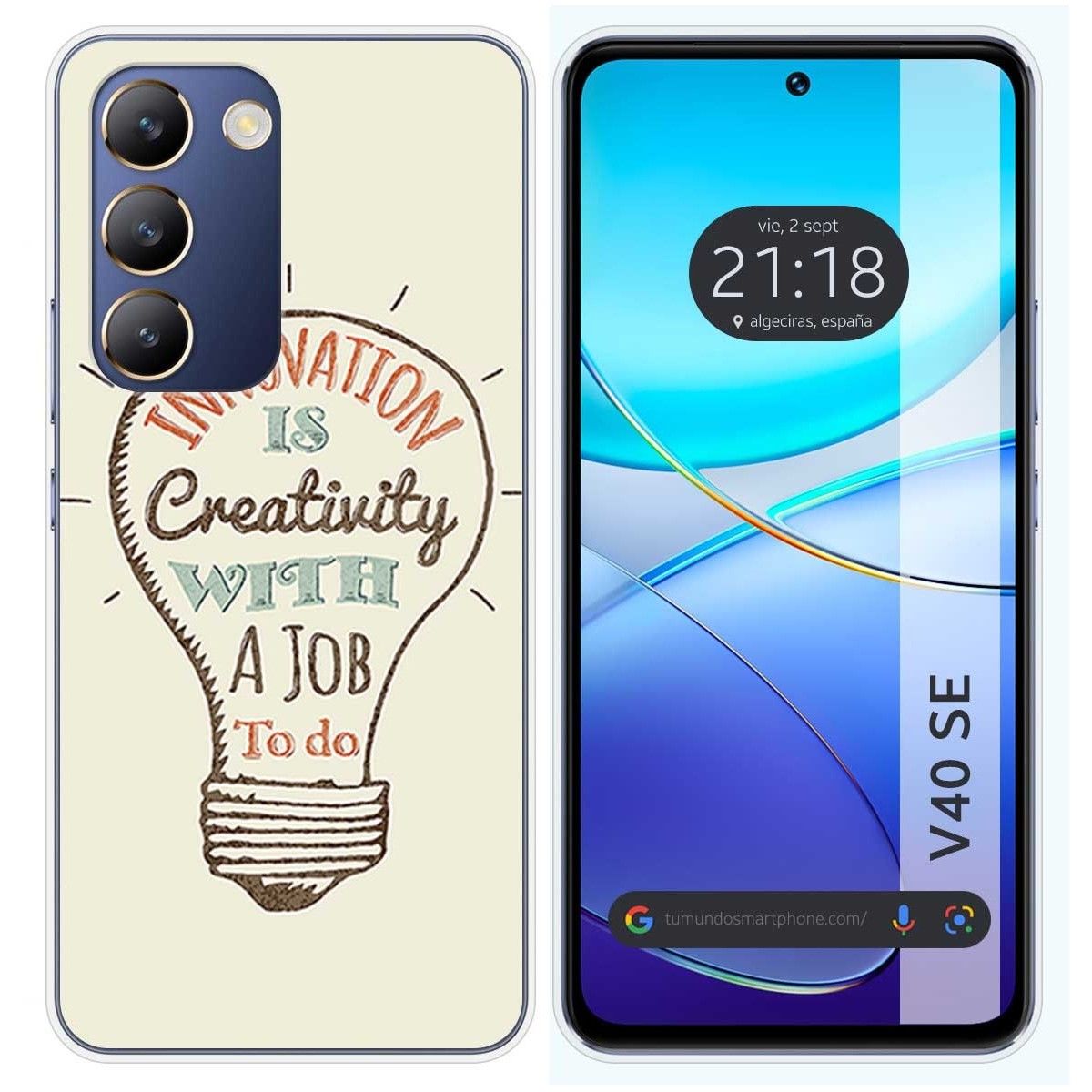 Funda Silicona para Vivo V40 SE 5G diseño Creativity Dibujos