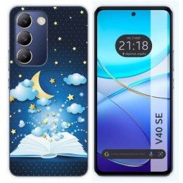 Funda Silicona para Vivo V40 SE 5G diseño Libro Cuentos Dibujos