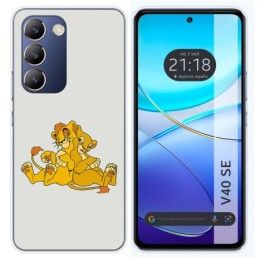 Funda Silicona para Vivo V40 SE 5G diseño Leones Dibujos