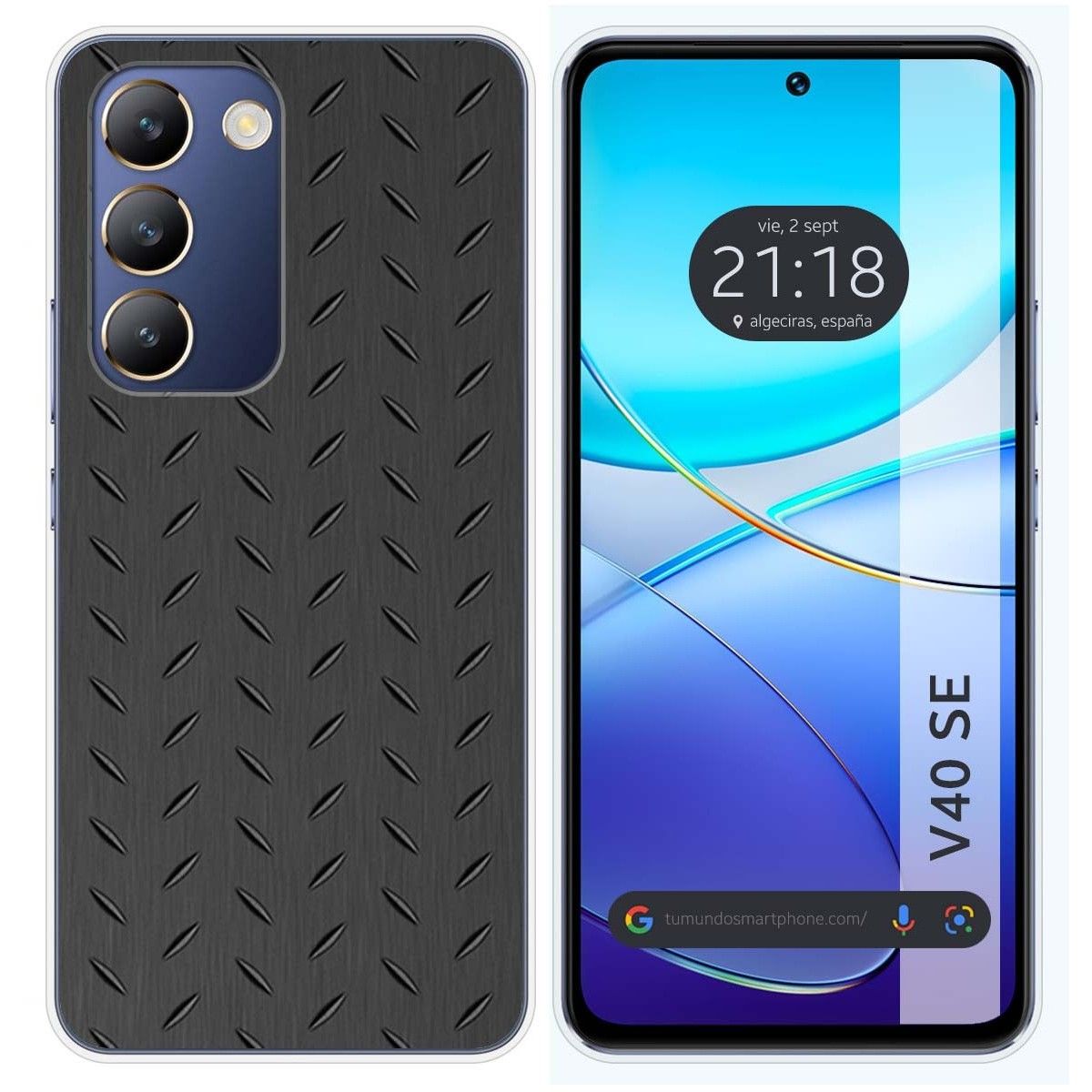 Funda Silicona para Vivo V40 SE 5G diseño Metal Dibujos