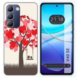 Funda Silicona para Vivo V40 SE 5G diseño Pajaritos Dibujos