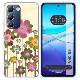 Funda Silicona para Vivo V40 SE 5G diseño Primavera En Flor Dibujos