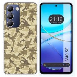 Funda Silicona para Vivo V40 SE 5G diseño Sand Camuflaje Dibujos