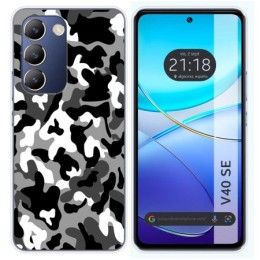 Funda Silicona para Vivo V40 SE 5G diseño Snow Camuflaje Dibujos