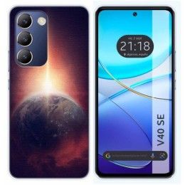 Funda Silicona para Vivo V40 SE 5G diseño Tierra Dibujos