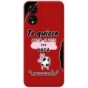 Funda Silicona Líquida Roja para TCL 505 diseño Vaca Dibujos