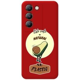 Funda Silicona Líquida Roja para Vivo V40 SE 5G diseño Culo Natural Dibujos