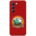 Funda Silicona Líquida Roja para Vivo V40 SE 5G diseño Adventure Dibujos