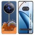 Funda Silicona Transparente para Realme 12 5G / 12x 5G diseño Bufalo Dibujos