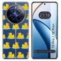 Funda Silicona Transparente para Realme 12 5G / 12x 5G diseño Pato Dibujos