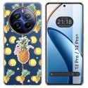 Funda Silicona Transparente para Realme 12 5G / 12x 5G diseño Piña Dibujos