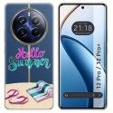 Funda Silicona Transparente para Realme 12 5G / 12x 5G diseño Summer Dibujos