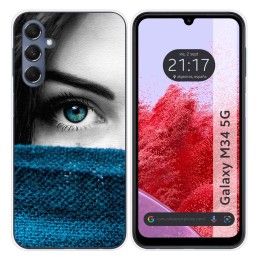 Funda Silicona para Samsung Galaxy M34 5G diseño Ojo Dibujos