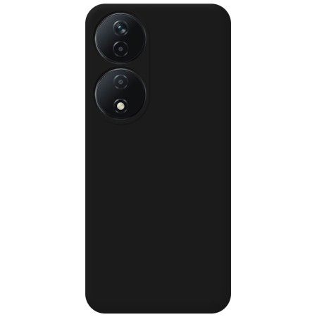 Funda Silicona Líquida Ultra Suave para Huawei Honor X7b color Negra