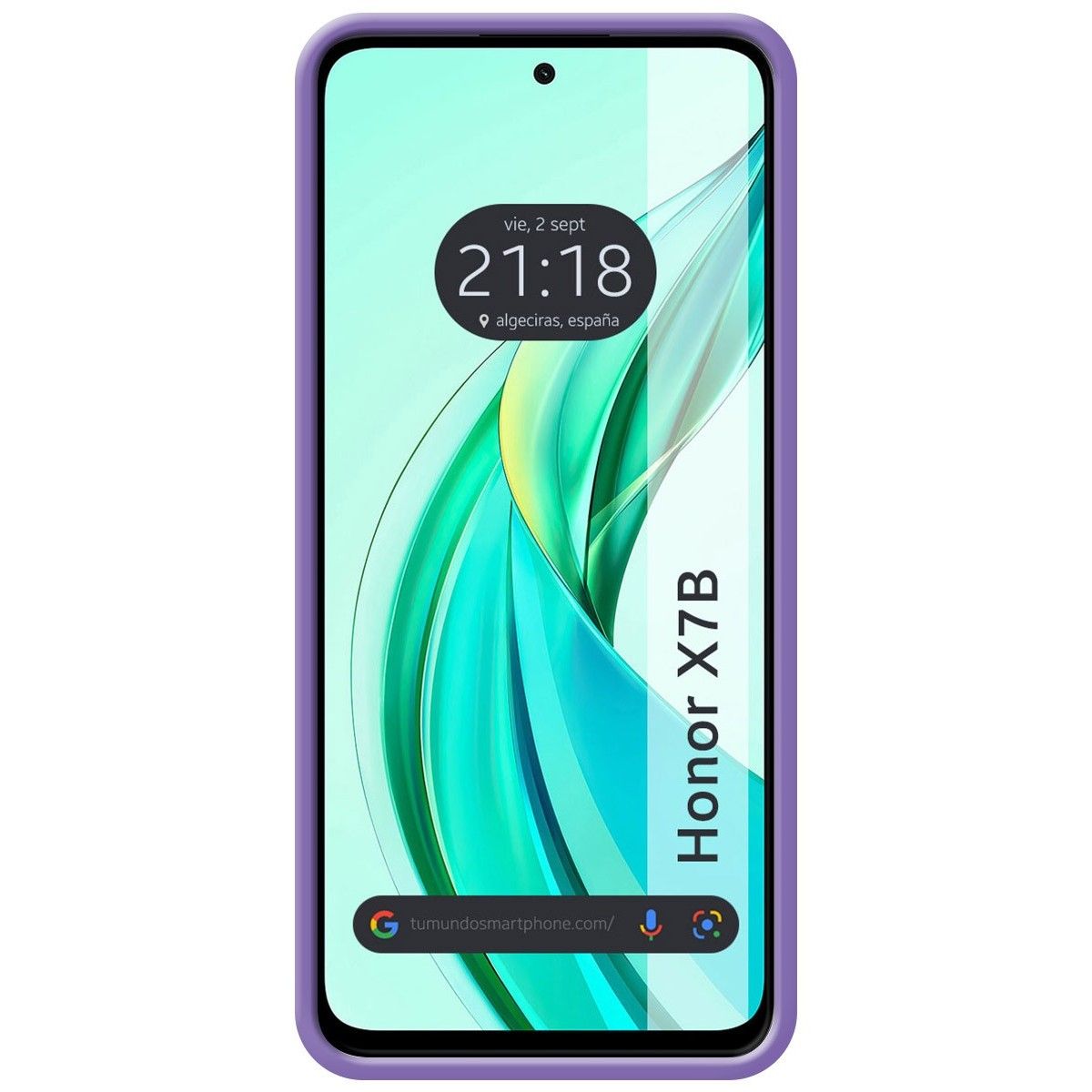 Funda Silicona Líquida Ultra Suave para Huawei Honor 90 Smart 5G color Morada