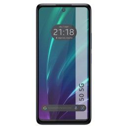 Protector Cristal Templado Completo 5D Full Glue Negro para TCL 50 5G Vidrio 2