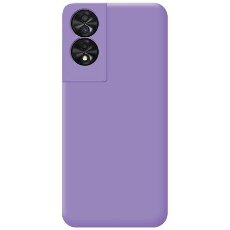 Funda Silicona Líquida Ultra Suave para TCL 50 SE color Morada