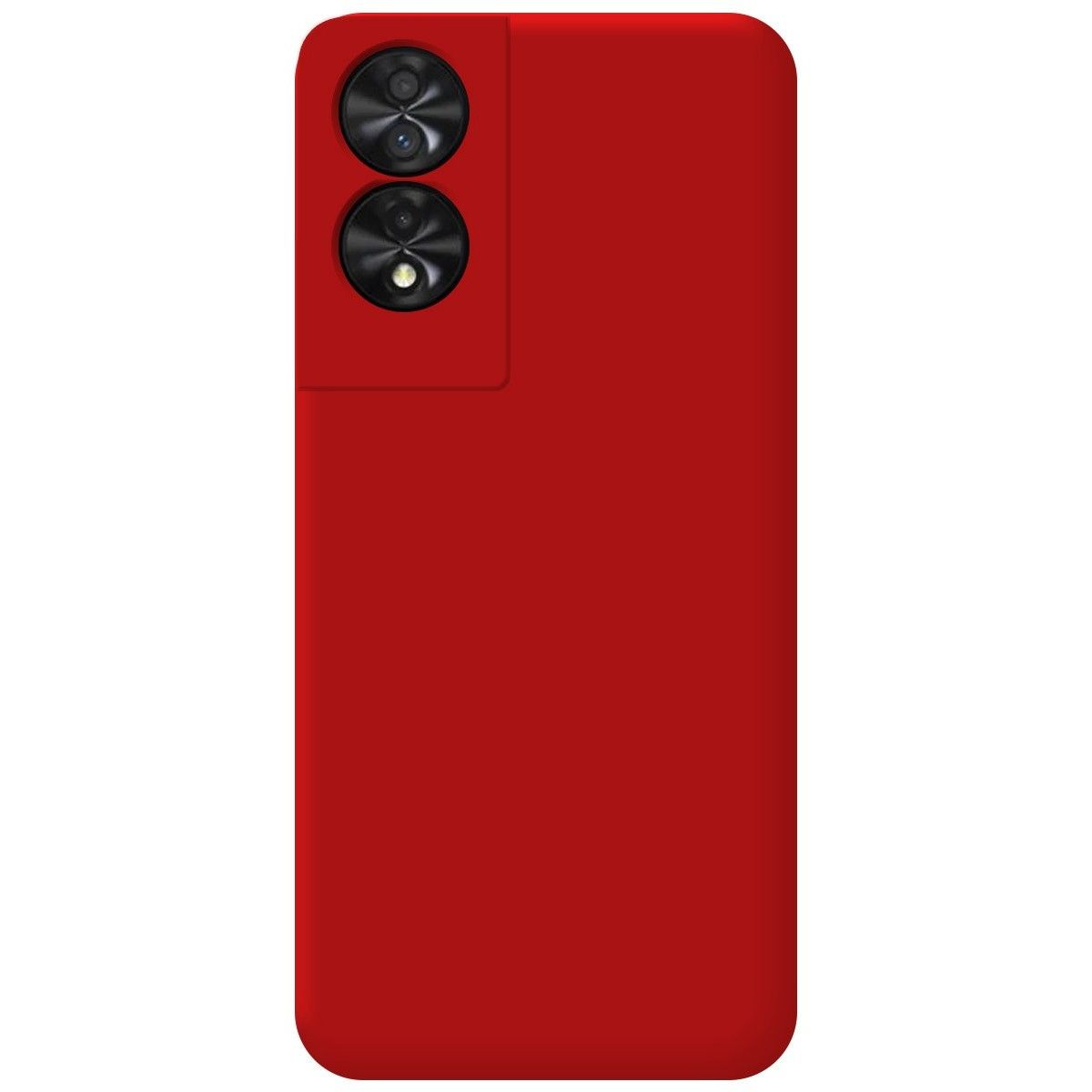 Funda Silicona Líquida Ultra Suave para TCL 50 SE color Roja