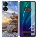 Funda Silicona para TCL 50 5G diseño Sunset Dibujos