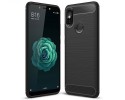 Funda Gel Tpu Tipo Carbon Negra para Xiaomi Mi 6X / Mi A2