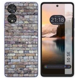 Funda Silicona para TCL 50 SE diseño Ladrillo 02 Dibujos