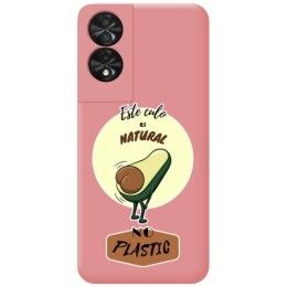 Funda Silicona Líquida Rosa para TCL 50 SE diseño Culo Natural Dibujos