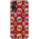 Funda Silicona Líquida Roja para TCL 50 SE diseño Catrina Dibujos