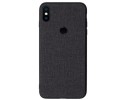 Funda Gel Tpu Efecto Tela Color Negra para Xiaomi Redmi S2