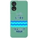 Funda Silicona Líquida Verde para TCL 50 SE diseño Agua Dibujos