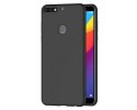 Funda Gel Tpu Tipo Mate Negra para Huawei Honor 7C / Y7 2018