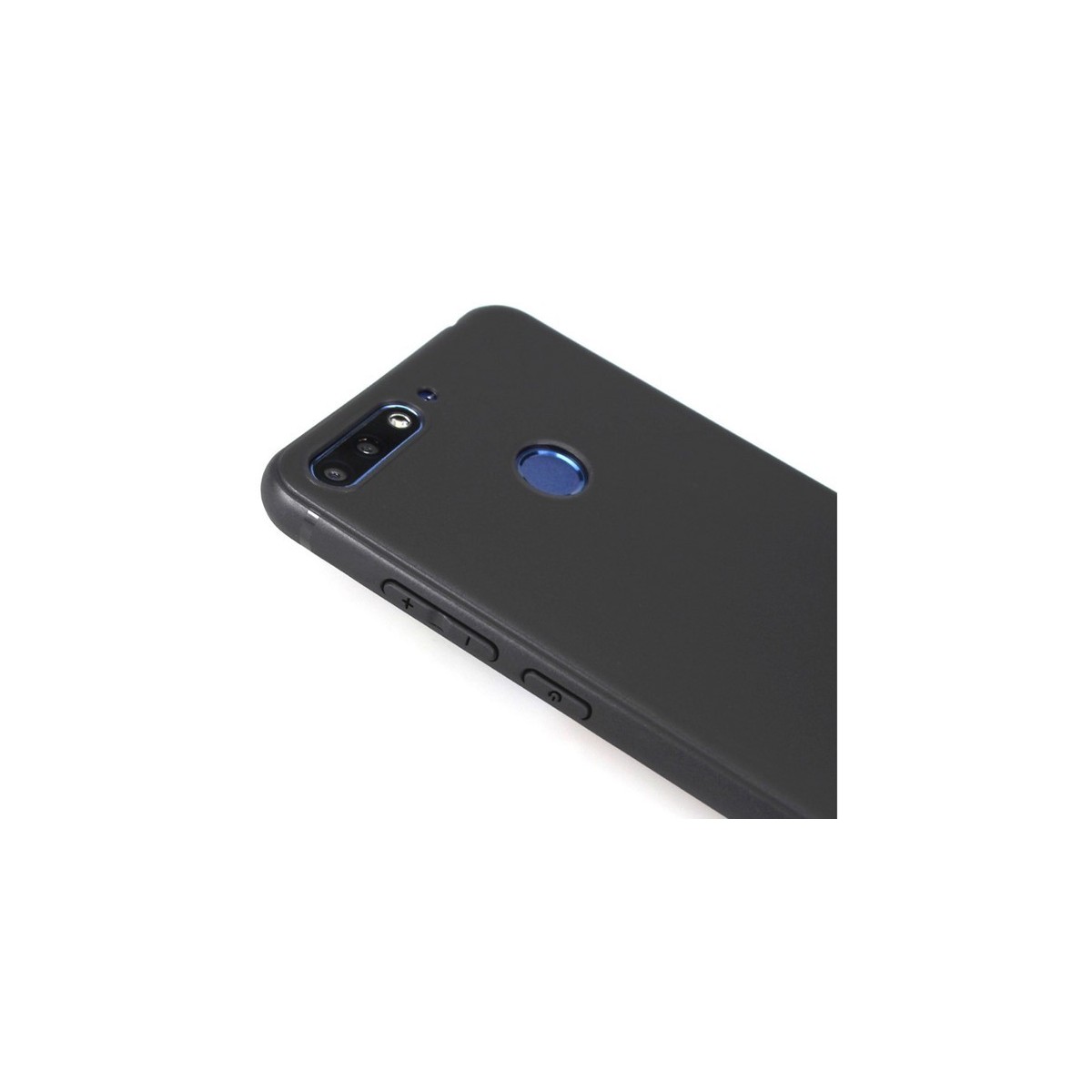 Funda Gel Tpu Tipo Mate Negra para Huawei Honor 7C / Y7 2018